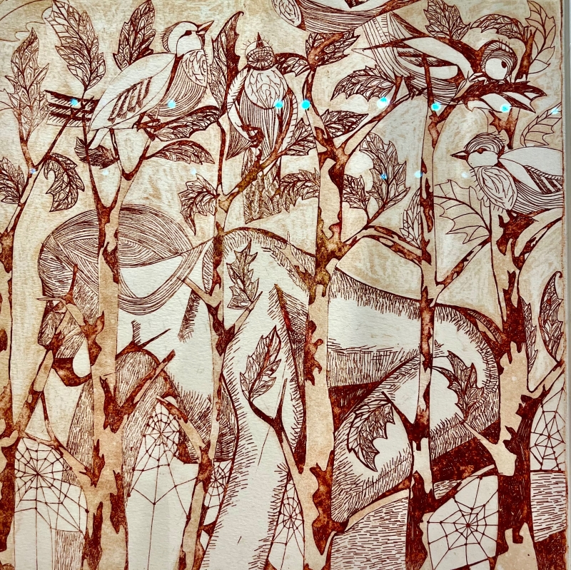 Creeping with Virginia Woolf by artist Melissa Wen Mitchell